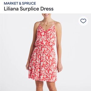 Market & Spruce red summer dress